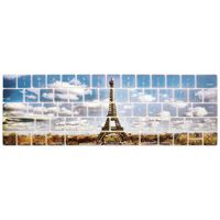 YMIX Keyboard Cover for Touch Bar Models 2017 & 2016 Release MacBook Pro 13 (A1706) & MacBook Pro 15 (A1707) with Touch ID Dust Proof Silicone Keyboard Skin - Eiffel Tower