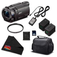 Sony 4K HD Video Recording FDRAX33 Handycam Camcorder-Starter Bundle w/Accessories
