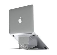 Majextand MacBook Stand/Laptop Stand | Thinnest Adjustable Portable Ventilated Ergonomic Stand | Integrate with Most Notebook Computers Under 18" | 6 Height Settings (Silver)