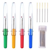 Outus Hand Sewing Tools Set, 50 Pack Cross Stitch/Embroidery Hand Needles, 4 Pieces Seam Ripper for Embroidery, Sewing, Craft Art Work