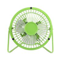 Mini High Velocity Personal Fan USB Powered Desktop Desk Fans Aluminum Leafage Portable Ultra-Quiet Cooling Fans for PC Laptop Notebook Power Bank Home/Office,Traveling,Camping (14﹡17cm, Green)