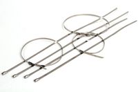 10-Pack Heavy Duty 12 Inches (115lbs) Stainless Steel Exhaust Locking Zip Cable Ties