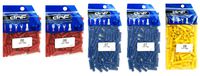 DNF 500 Pack Copper Vinyl Insulate Butt Connectors Combo 22-10 Gauge R(200 Pcs 22-18G) + B(200 Pcs 16-14G) + Y(100 PCS 12-10G)