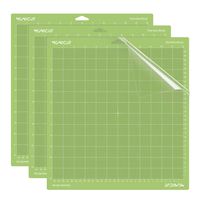 Monicut 12x12 Cutting Mat for Cricut Explore One/Air/Air 2/Maker(Standardgrip, 3 Pack) Cutting Mat with Adhesive Non-Slip Flexible Square Gridded Cut Mat Replacement Accessories Set Matts Vinyl Craft