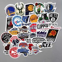 Laptop Sticker NBA Logo Stickers Waterproof Vinyl Scrapbook Stickers Car Motorcycle Bicycle Luggage Decal (NBA-Logo)