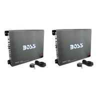 BOSS R3400D Riot 3400W Mono Block Class D Car Audio Power Amplifier (2 Pack)
