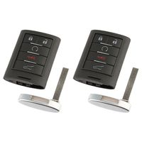 Car Key Fob Keyless Entry Remote fits Cadillac SRX 2010 2011 2012 2013 2014 2015 (NBG009768T), Set of 2