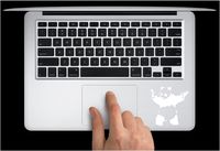 Banksy Shooting Panda Keypad Vinyl Car Sticker Symbol Silhouette Keypad Track Pad Decal Laptop Skin Ipad Macbook Window Truck Motorcycle