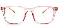 Blue Light Blocking Computer Gaming Blocker Unisex Reading Glasses for Women Anti UV Light TR90 Frame (Crystal Pink, 0.00)