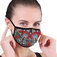 Ghhpws Flowers Leaves Swirls Women & Men Reusable Earloop Half Face Mouth Mask For Pollen Smog Dust