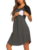 Ekouaer 3 in 1 Delivery/Labor/Nursing Nightgown Women's Maternity Hospital Gown/Sleepwear for Breastfeeding