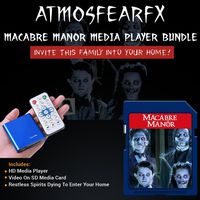 Atmosfearfx Macabre manor SD Card Media Player. Replaces Bulky DVD Player