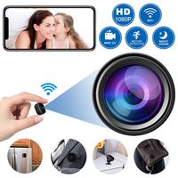 Mini Spy Camera Wireless Hidden WiFi Cameras, HD 1080P Live Streaming Small Nanny Camera with Night Vision and Motion Activated, Micro Security Body Cop Cam with Cell Phone APP for Home and Outdoor