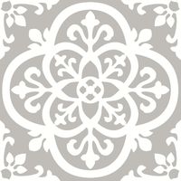 FloorPops FP2942 Medina Peel & Stick Floor tile, Grey, 10 Count