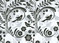 Elegance Gift Wrapping Tissue Paper for Art DIY Crafts in Bulk ~ Beautiful Black On White # 255~10 Large Sheets Size 20" x 30"