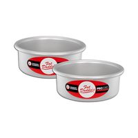 Fat Daddio's Anodized Aluminum Round Cake Pans, 5 x 2 Inch, Set of 2