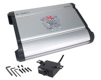 Car Amplifiers - ST-3600.1 MonoBlock Amplifier 1 Ohm Stable 3600W w/ Remote Subwoofer Level Control
