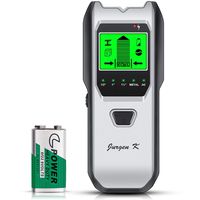 Stud Finder 5 in 1 Multi-function Upgraded Smart Stud Sensor, Wall Scanner with Battery for the Center & Edge of Metal, Studs and AC Wire, Pipe Detector for Walls