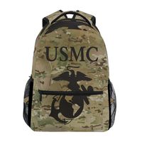 USMC US Marines Backpack Large Shoulder Bookbag Laptop Daypack