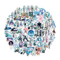 DOFE 100 PCS Hatsune Miku Stickers, Laptop Stickers,Guitar Motorcycle Bicycle Luggage Decal Graffiti Patches for Teens.