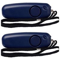 Vigilant 130dB Personal Alarm - Rape/Jogger/Student Emergency Protection - LED Flashlight - Rip Cord Activation - AAA Batteries Included (PPS8B Blue, 2 Pack)