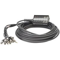 Pro Co SMA0804FBQ-75 StageMaster 8x4 Stage Snake with 1/4 Inches Returns - 75 Feet