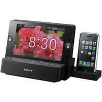 Sony ICFCL75IP 30-Pin iPhone/iPod Clock Radio Speaker Dock with 7-Inch LCD Screen (Black) (Discontinued by Manufacturer)