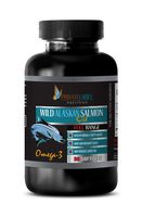 Immune System Booster - Wild Alaskan Salmon Oil - Rich in Omega-3 Fatty ACIDS - Wild Alaskan Fish Oil Cholesterol Support - 1 Bottle 90 Softgels