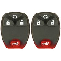 qualitykeylessplus Two Replacement 4 Button Remote Start Rubber Pads for GM Key Fob with FCC OUC60270 Free KEYTAG