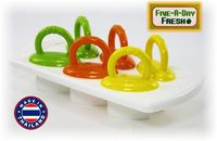 Five-A-Day 6 Fresh Food Freezer Pops with Easy Grip Handles, Drip Guard and Tray