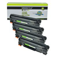 GREENCYCLE 4 PK Compatible CRG 128 Black Toner Cartridge for Canon ImageClass D550, MF4420n, MF4450, MF4550, MF4570dn, MF4580dn