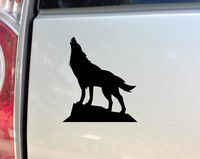 Nashville Decals Wolf Vinyl Decal Laptop Car Truck Bumper Window Sticker - Black