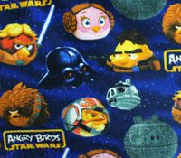 Polar Fleece Fabric Anti Pill Prints Large Angry Birds Starwars / 60" Wide/Sold by The Yard S-543