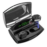 Bluetooth 5.0 Wireless Earbuds with Upgraded LED Display Charging Case Stereo Sound Headset IPX5 Waterproof TWS Built-in Mic in-Ear Earphones with Deep Bass for Sports Running