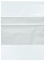 Bauxko 9" x 12" White Block Reclosable Poly Bags, 2 Mil, Case of 1000 (x-PB3975-Case)