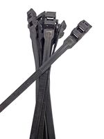 10.4" Low Profile Cable Ties - 100 Pack (Black)