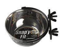 MidWest Homes for Pets Snap'y Fit Stainless Steel Food Bowl / Pet Bowl, 10 oz. for Dogs, Cats, Small Animals