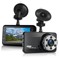 Dash Cam, Lukency 3" 1080P HD Car Recorder 170 Wide Angle Night Vison Dashboard Camera with G-Sensor, Loop Recording, WDR, Parking Monitor