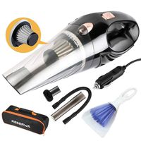 Reserwa [5th Gen] Car Vacuum 12V 106W Car Vacuum Cleaner 4500PA Much Stronger Suction Potable Handheld Auto Vacuum Cleaner with 16.4FT(5M) Power Cord, Carrying Bag, Cleaning Brush (Black)