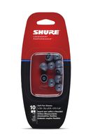 Shure EASFX1-10L Large Soft Flex Sleeves (10 Included/5 Pair) for SE115, SE315, SE425 & SE535 Earphones (Black)