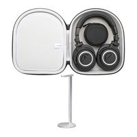 Audio Technica ATH-M50xBT Wireless Over-Ear Headphones Bundle with Knox Protective Headphone Case and Aluminum Stand (3 Items)