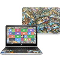 MightySkins Skin Compatible With HP Pavilion x360 14" (2017) - Action Fish Puzzle | Protective, Durable, and Unique Vinyl Decal wrap cover | Easy To Apply, Remove, and Change Styles | Made in the USA