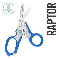 LEATHERMAN - Raptor Emergency Response Shears with Strap Cutter and Glass Breaker, Blue with Utility Holster