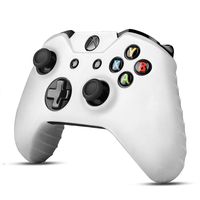 TNP Xbox One Controller Case (White) - Soft Silicone Gel Rubber Grip Case Protective Cover Skin for Xbox One Wireless Game Gaming Gamepad Controllers [Xbox One]