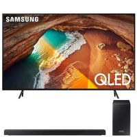 Samsung QN75Q60RA 75" Q60 QLED Smart 4K UHD TV with 1 Year Warranty (2019)(Renewed) Bundle with HW-Q60R 360W Virtual 5.1-Channel Soundbar System