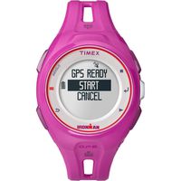 Timex Unisex TW5K87400 Ironman Run x20 GPS Full-Size Magenta Resin Strap Watch