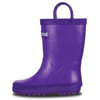 LONECONE Rain Boots with Easy-On Handles for Toddlers and Kids, Very Violet, 9 Toddler