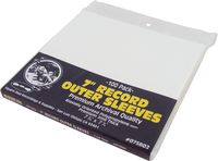 (100) 7" Record Outer Sleeves - Super Clear Premium 2 Mil Thick - Perfect Fit, Archival Quality - 7-1/16" x 7-1/4" - #07SB02