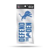NFL Detroit Lions Double Up Die Cut 2-Piece Sticker Sheet
