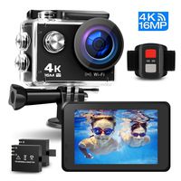Prymax 4K Action Camera, 16MP WiFi Ultra HD Anti-Shake 30M Underwater Waterproof Camera Sports Camcorder with 170° Degree Wide Angle Lens and 2.0 Inch LCD Screen and high-tech Sensor